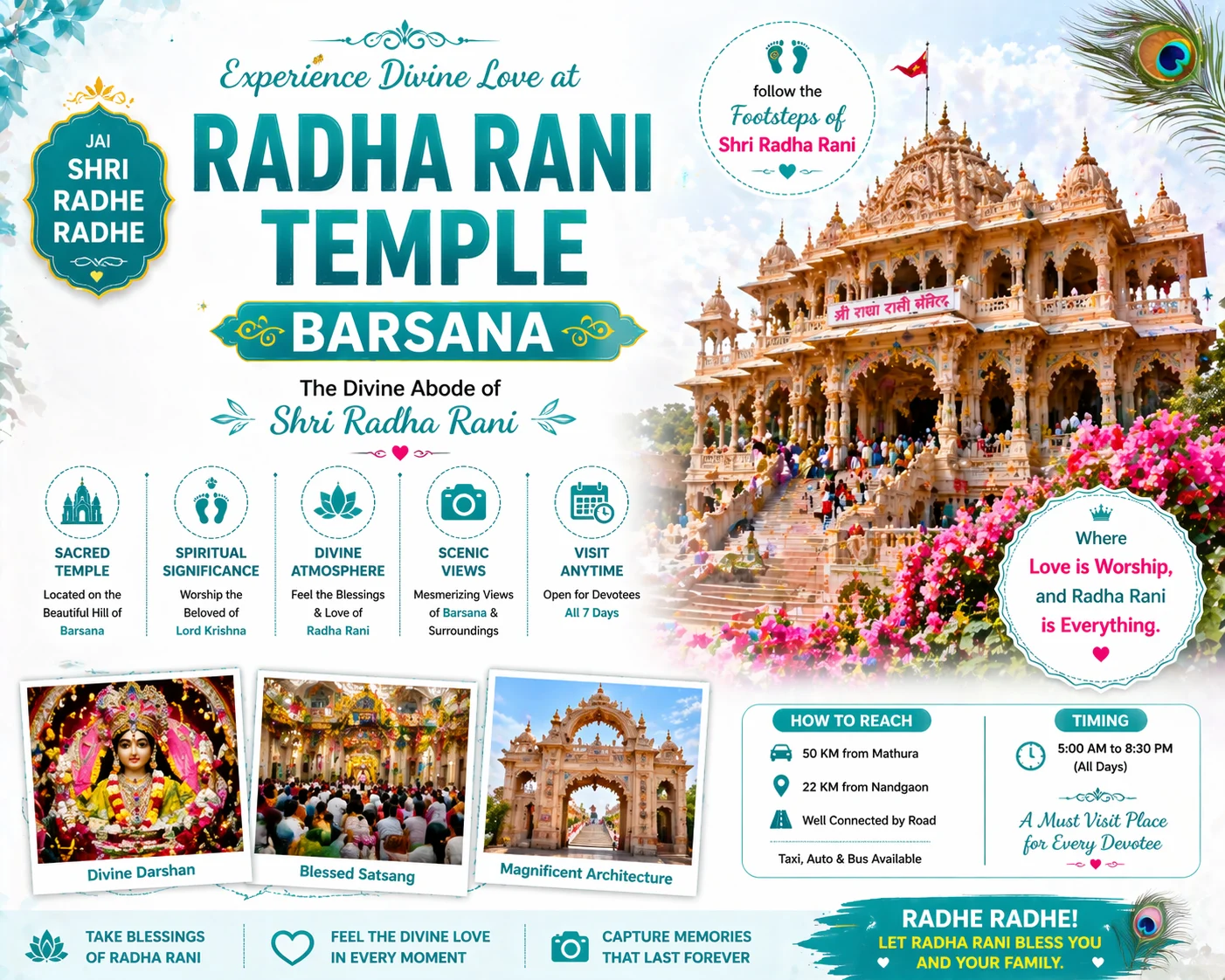 Radha Rani Mathura Radha Rani Temple Barsana-Complete Travel Guide-2026 | Mathura ...
